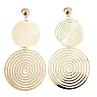 Серьги Гипноз 99х11мм, цвет золотой 1G0093-1