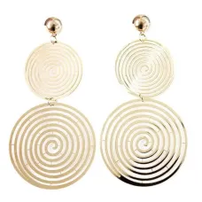 Серьги Гипноз 99х11мм, цвет золотой 1G0093-1