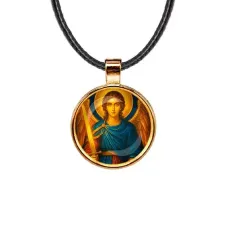 Кулон, цвет золото, со шнурком, Архангел Михаил C1115033