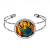 Браслет металлический, цвет серебро, Архангел Михаил C1115034