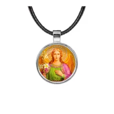 Кулон, цвет серебро, со шнурком, Архангел Михаил C1116027