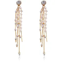 Серьги Вечерние с жемчугом 1G0193