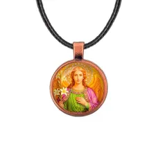 Кулон, цвет медь, со шнурком, Архангел Михаил C1116031