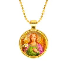Кулон, цвет золото, с цепочкой, Архангел Михаил C1116032