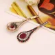 Серьги Капля 48х21мм 1G0223