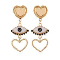 Серьги Глаз и сердце 1G0243
