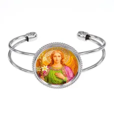 Браслет металлический, цвет серебро, Архангел Михаил C1116034
