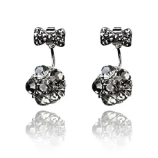 Серьги Бантик со стразами 1G0266