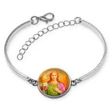 Браслет металлический, цвет серебро, Архангел Михаил C1116046