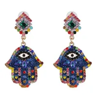 Серьги Хамса, 70х35х10мм 1G0331