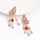Серьги Бабочка, 65х20х10мм 1G0333