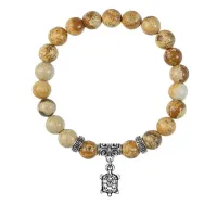 Браслет Черепаха (Здоровье и Долголетие), Песочная Яшма BSP-09-16