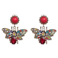 Серьги Мотылек, 51х47х10мм 1G0340