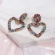 Серьги Сердце, 48х32х10мм 1G0342