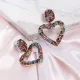 Серьги Сердце, 48х32х10мм 1G0342