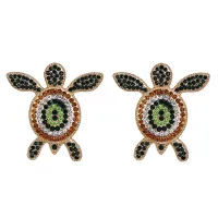 Серьги Черепаха, 55х55х10мм 1G0351
