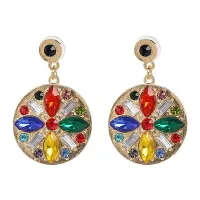 Серьги Круглые, 50х30х10мм 1G0374