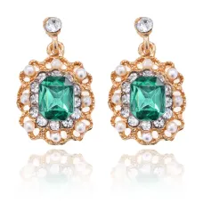 Серьги Винтаж со стразами 1L0034