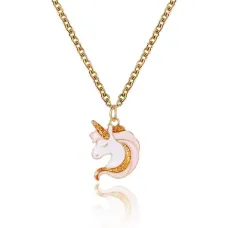 Кулон Единорог на цепочке, 18х15мм 1L0068