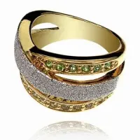 Кольцо со стразами Сваровски, размер 16 UC009-16