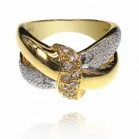 Кольцо со стразами Сваровски, размер 16 UC016-16