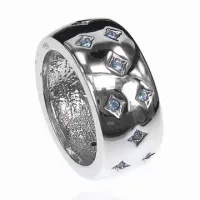 Кольцо со стразами Сваровски, размер 17 UC018-17