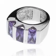 Кольцо с фианитами, размер 16 UC022-16