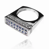Кольцо со стразами Сваровски, размер 17 UC030-17
