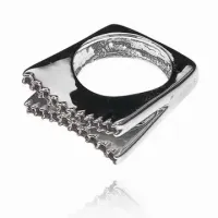 Кольцо со стразами Сваровски, размер 17 UC034-17