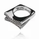 Кольцо со стразами Сваровски, размер 17 UC034-17