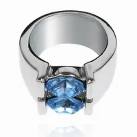 Кольцо со стразами Сваровски, размер 17 UC042-17
