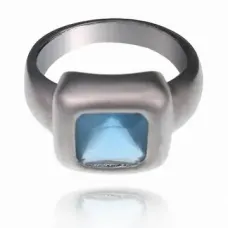 Кольцо с фианитом, размер 16 UC044-16