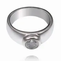 Кольцо с фианитом, размер 18 UC048-18