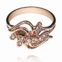 Кольцо со стразами Сваровски, размер 17 UC052-17