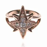 Кольцо Звезда со стразами Сваровски, размер 19 UC053-19