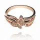 Кольцо Бабочка со стразами Сваровски, размер 16 UC056-16