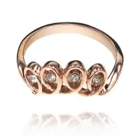 Кольцо Корона со стразами Сваровски, размер 16 UC058-16