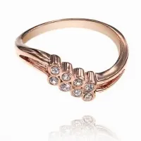 Кольцо со стразами Сваровски, размер 16 UC059-16