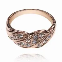 Кольцо со стразами Сваровски, размер 19 UC061-19