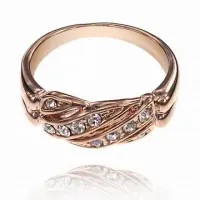 Кольцо со стразами Сваровски, размер 17 UC062-17