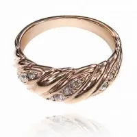 Кольцо со стразами Сваровски, размер 19 UC063-19