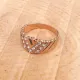 Кольцо со стразами Сваровски, размер 17 UC065-17