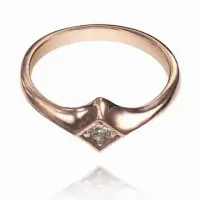 Кольцо со стразой Сваровски, размер 17 UC081-17