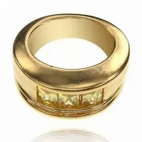 Кольцо с фианитами, размер 18 UC083-18