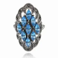 Кольцо Винтаж со стразами, размер 17 UC086-17