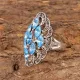 Кольцо Винтаж со стразами, размер 17 UC086-17