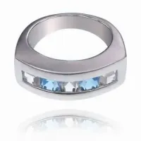 Кольцо со стразами, размер 17 UC089-17