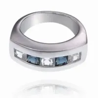 Кольцо со стразами, размер 17 UC090-17