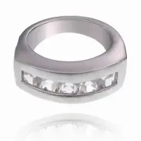 Кольцо со стразами, размер 17 UC091-17