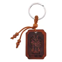 Брелок Гуаньинь, красное дерево, 8,5х3см BK107